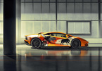 Siêu xe Lamborghini Aventador S được vẽ sơn vỏ hoàn toàn thủ công