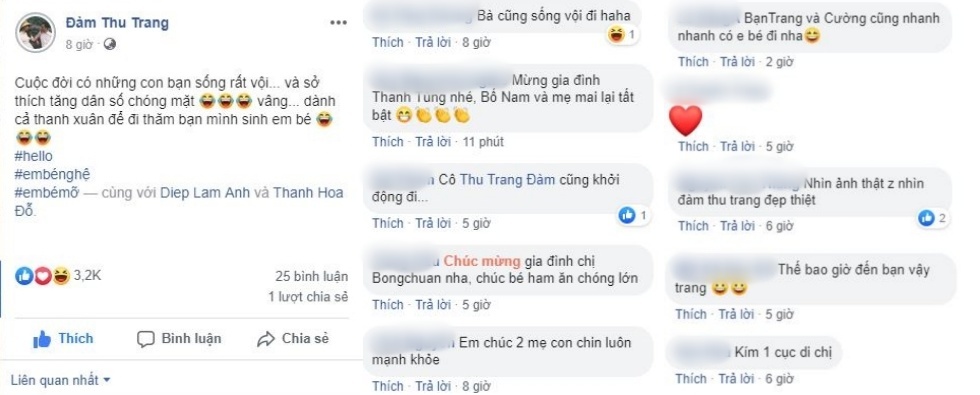 Đàm Thu Trang bị giục sinh con cho Cường Đô La