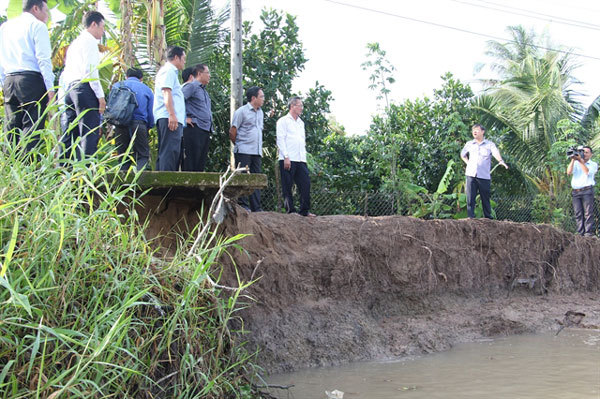 Land erosion in the Mekong Delta must be carefully considered