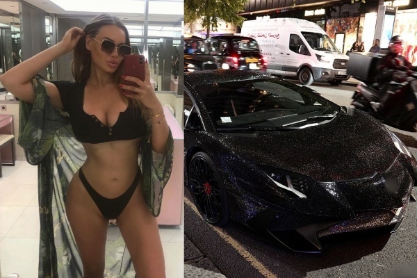 Mẫu nữ sexy mua siêu xe 10 tỷ nạm 2 triệu viên pha lê