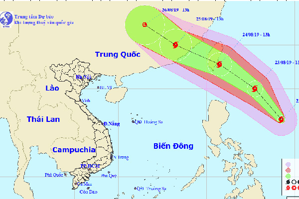 Bão Bailu giật cấp 11 áp sát Biển Đông, miền Bắc mưa to