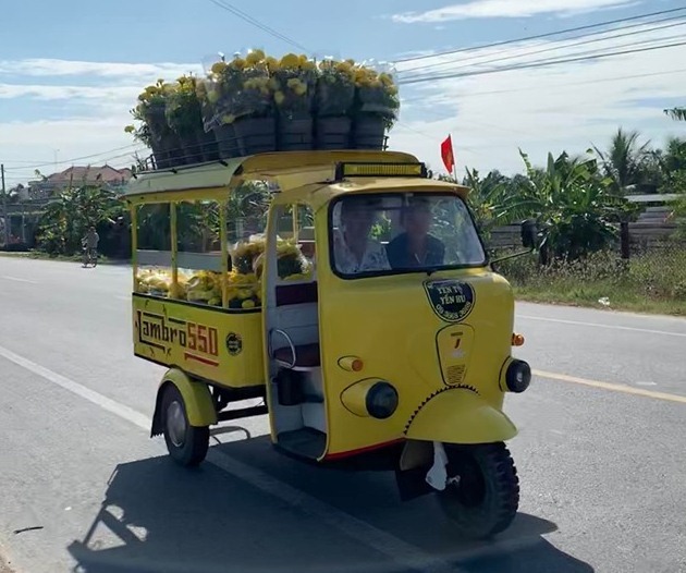 Ngắm xe lam ba bánh cổ độ 100 triệu tuyệt đẹp