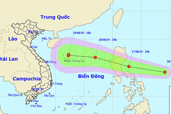 Áp thấp sắp mạnh thành bão tiến vào Biển Đông dịp nghỉ lễ 2/9