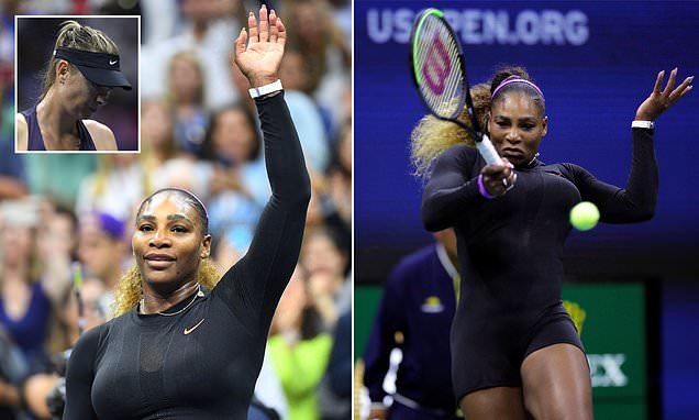 Sharapova thua thảm Serena ở vòng 1 US Open