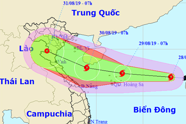 Bão số 4 liên tục mạnh thêm, hướng vào Thanh Hóa-Quảng Bình