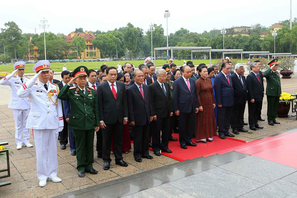 Lãnh đạo Đảng, Nhà nước tưởng nhớ Chủ tịch Hồ Chí Minh