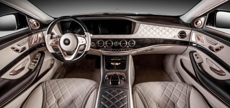 Mercedes-Maybach S650 dát vàng hồng toàn bộ nội thất
