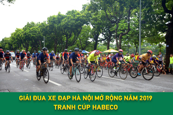 Sôi động Giải đua xe đạp Hà Nội mở rộng 2019 tranh cúp Habeco