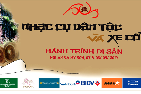 Xem diễu hành xe cổ và nhạc cụ dân tộc, từ Hội An đến Mỹ Sơn