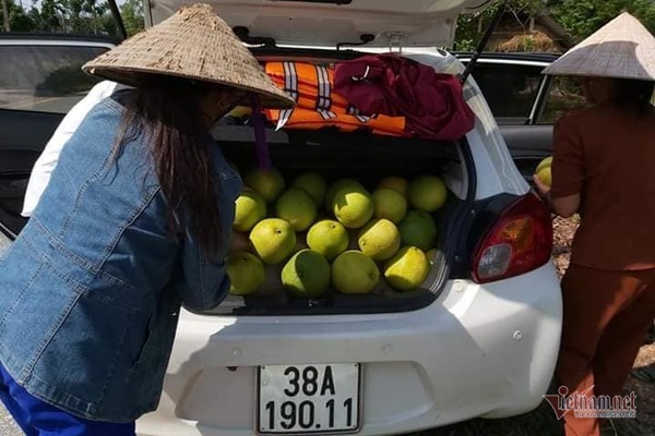 Một ngày bán vạn quả bưởi, cán bộ Hà Tĩnh mướt mồ hôi làm shiper