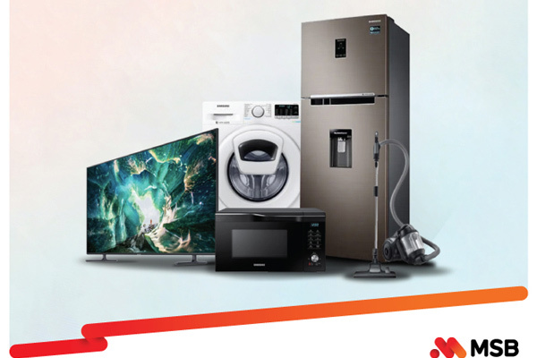 Mua đồ công nghệ Samsung, chủ thẻ quốc tế MSB  được giảm giá, hoàn tiền