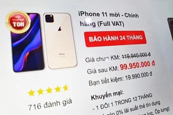 Giá iPhone 11 về Việt Nam: Rẻ nhất 21,99 triệu, đắt nhất 43,99 triệu đồng