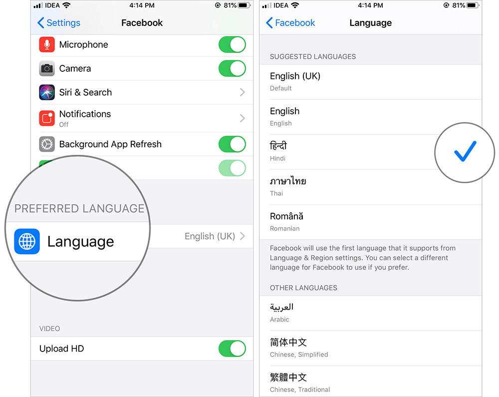 Cách đổi ngôn ngữ của một ứng dụng nhưng không đổi ngôn ngữ hệ thống iOS 13