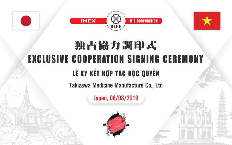 BEHE Việt Nam và Imex ký kết hợp tác độc quyền với tập đoàn Takizawa