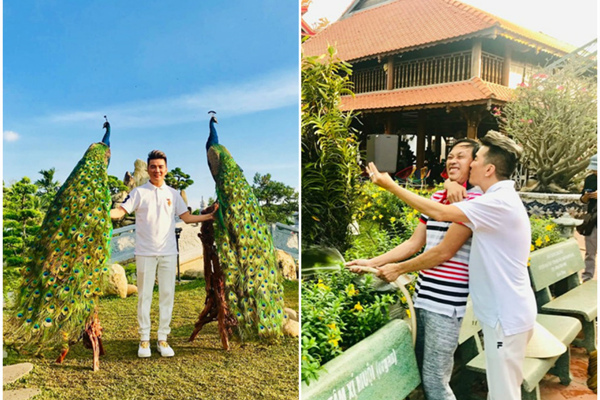 Đàm Vĩnh Hưng mang lễ 'độc' đến cúng Tổ, bất ngờ hôn má Hoài Linh