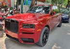 Rolls-Royce Cullinan màu đỏ độc xuất hiện tại Hà Nội với diện mạo mới
