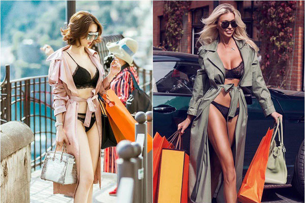 Mặc nội y xách đồ hiệu trên phố, Ngọc Trinh bị nghi tiếp tục đạo nhái