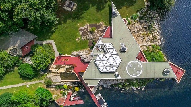 Khám phá biệt thự trên đảo được rao bán 12,9 triệu USD ở Mỹ