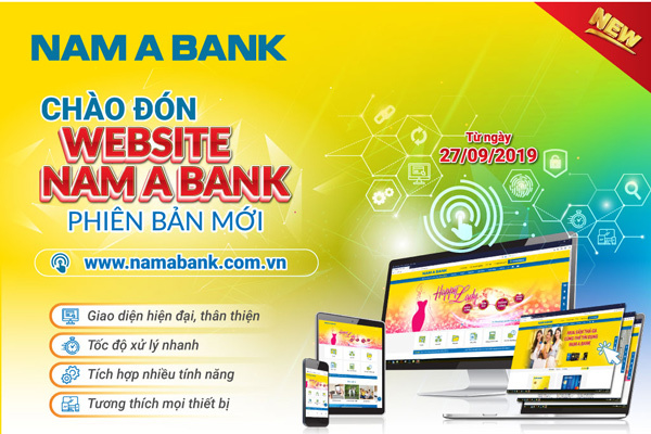 Nam A Bank ra mắt website phiên bản mới