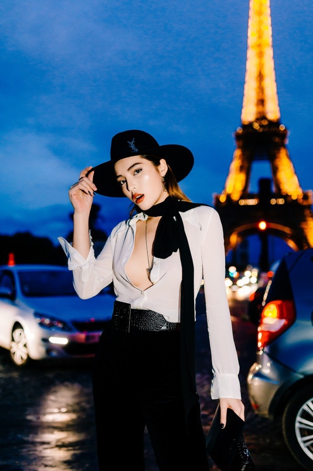 Kỳ Duyên hở bạo, mỹ nhân Hàn, Hoa kín đáo tại Paris Fashion Week 2019