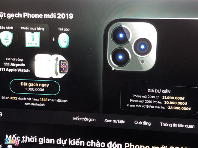 Vietnamese retailers take orders for iPhone 11