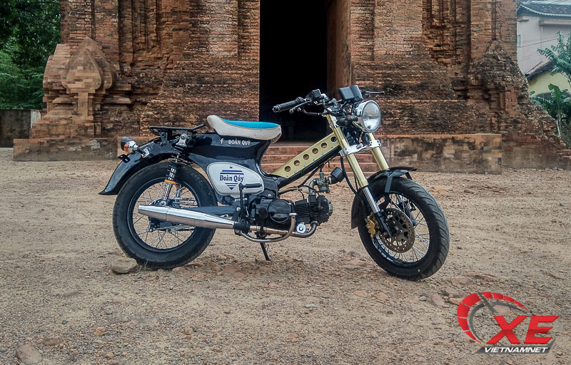 Honda Cub 1979 giá 1 triệu thành xe chơi qua bàn tay thợ Bình Định