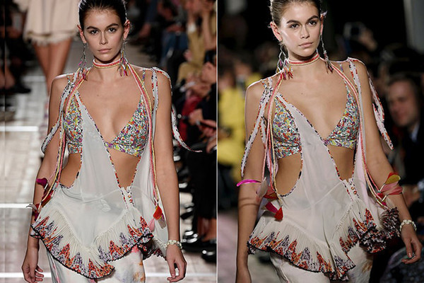 Con gái 10X của siêu mẫu Cindy Crawford diện áo tắm trên sàn diễn