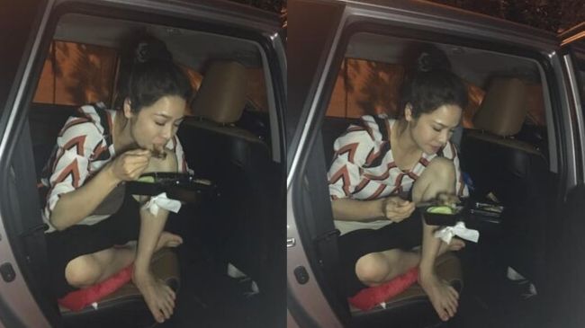 'Thị Bình' Nhật Kim Anh ăn cơm hàng cháo chợ, bầm dập vì phim