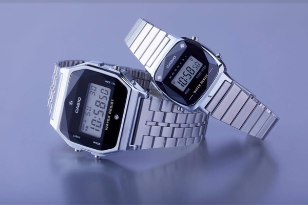 Casio sử dụng kim cương thật để trang trí đồng hồ