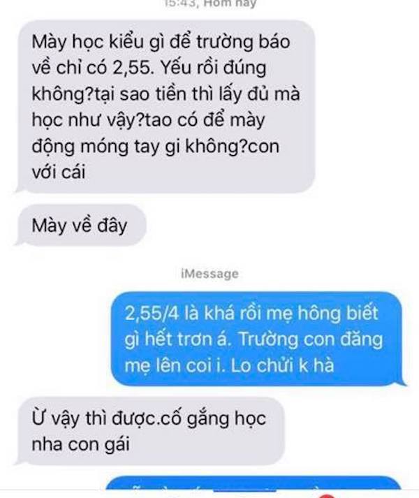 Trường gửi tin nhắn báo điểm cho phụ huynh, sinh viên náo loạn