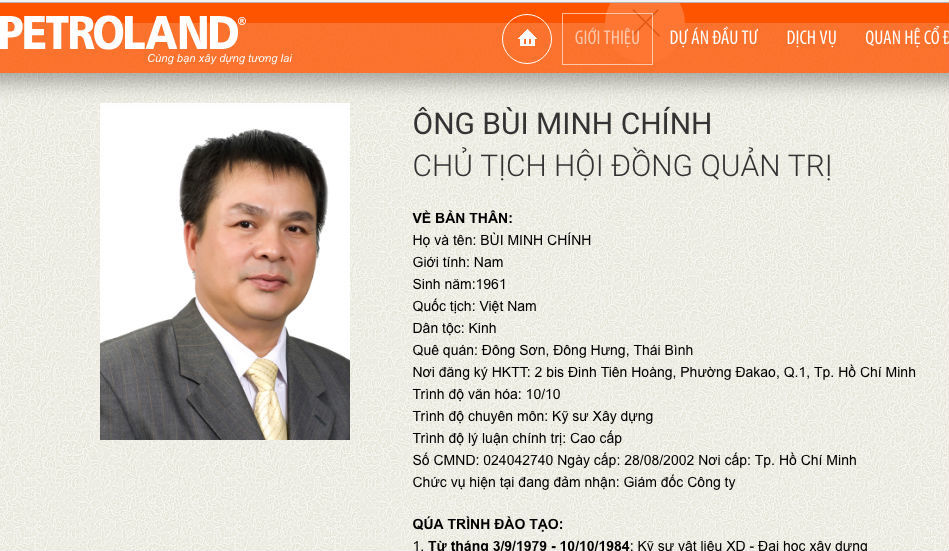 Petroland thời ông Bùi Minh Chính làm ăn bê bết, lỗ nặng trăm tỷ