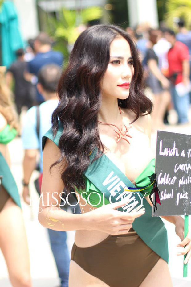 Đại diện Việt Nam nổi bật khi diện bikini bên dàn thí sinh Miss Earth 2019