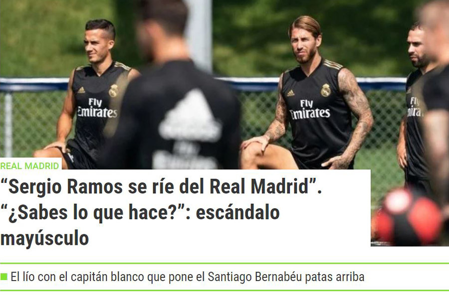 Sergio Ramos làm loạn Real Madrid vì tiền bạc