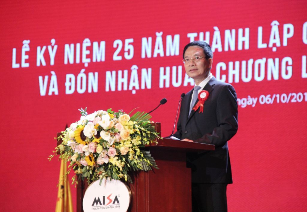 Toàn văn phát biểu của Bộ trưởng Nguyễn Mạnh Hùng tại lễ kỷ niệm 25 năm thành lập công ty Misa
