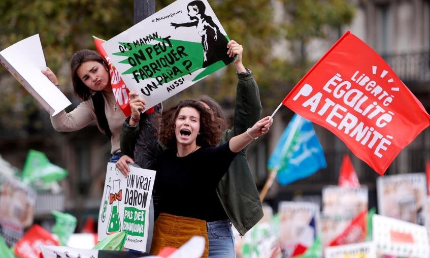 Thousands peacefully protest French IVF law, avoiding repeat of 2013 violence