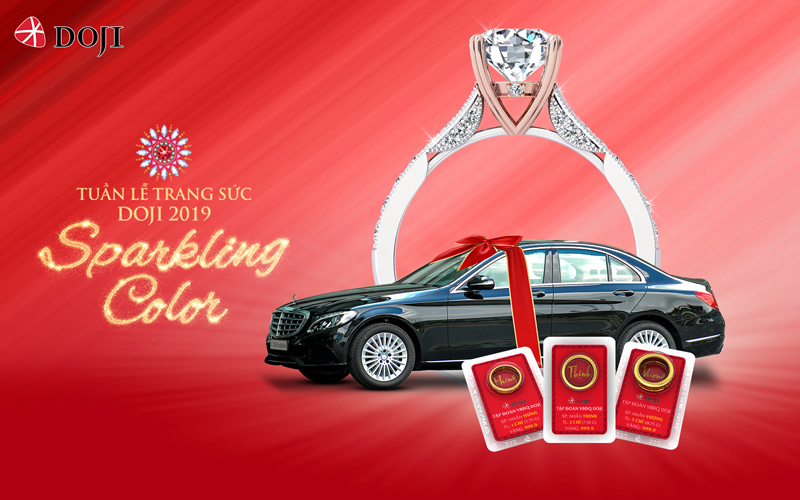 Tuần lễ Trang sức DOJI 2019: Ưu đãi khủng, tặng xế sang
