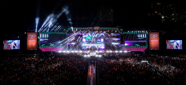FWD Music Fest không dành cho trẻ em dưới 1,3m