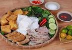 Vietnamese food: Vermicelli with fried tofu and shrimp paste