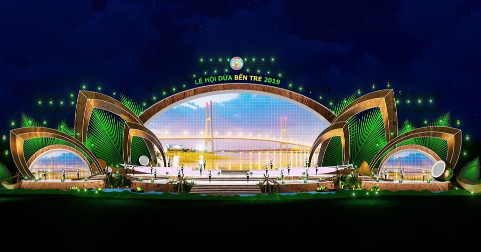 BTC tiết lộ sân khấu Lễ hội dừa 2019 hoành tráng, dựa trên ý tưởng về miền đất với đặc sản là dừa. 