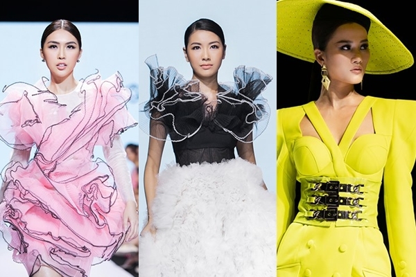 Thuý Vân, Hương Ly nổi bật trong show thời trang HH Hoàn vũ VN 2019