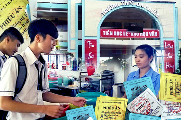 Ngôi trường phát phiếu ăn miễn phí hàng tuần cho học sinh nghèo