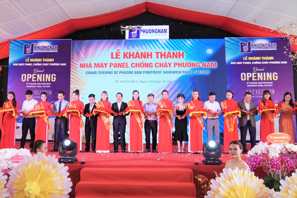 Phương Nam khánh thành nhà máy panel chống cháy trên 10 triệu đô