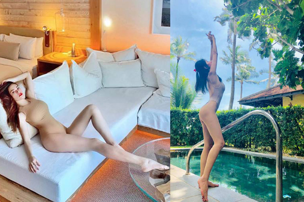 Bà xã Công Vinh gia nhập dàn mỹ nhân mê bikini nhìn xa tưởng mặc như không
