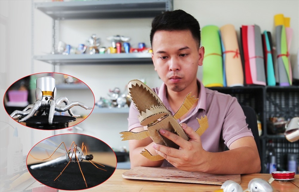 Kho đồ chơi mô hình 'khổng lồ' từ rác thải nhựa của chàng trai 9X