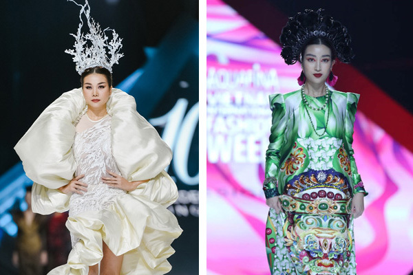Đỗ Mỹ Linh hoá 'Mị Châu', Thanh Hằng là hoàng hậu đêm diễn thời trang