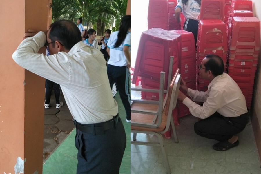 Thầy giáo chơi trốn tìm với học sinh