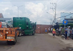 Thùng xe container rơi, đè chết người đi xe máy ở Bình Phước
