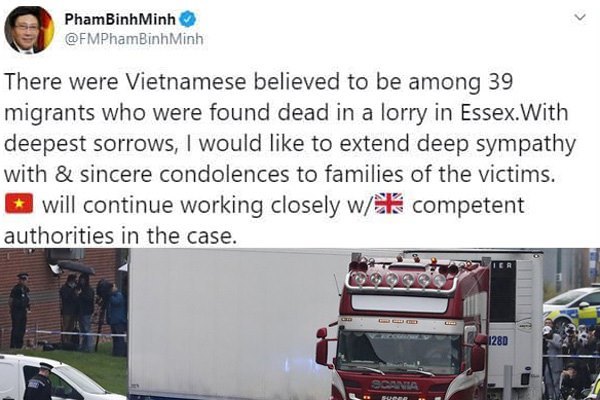 Nghe VietNamNet: Phó Thủ tướng chia buồn với gia đình các nạn nhân thiệt mạng ở Anh