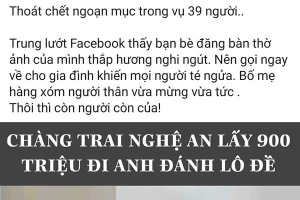 Thực hư người thoát chết ở Anh nhờ lấy 900 triệu đồng đánh đề