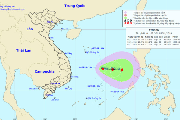 Áp thấp nhiệt đới giật cấp 8, có thể thành bão trên Biển Đông